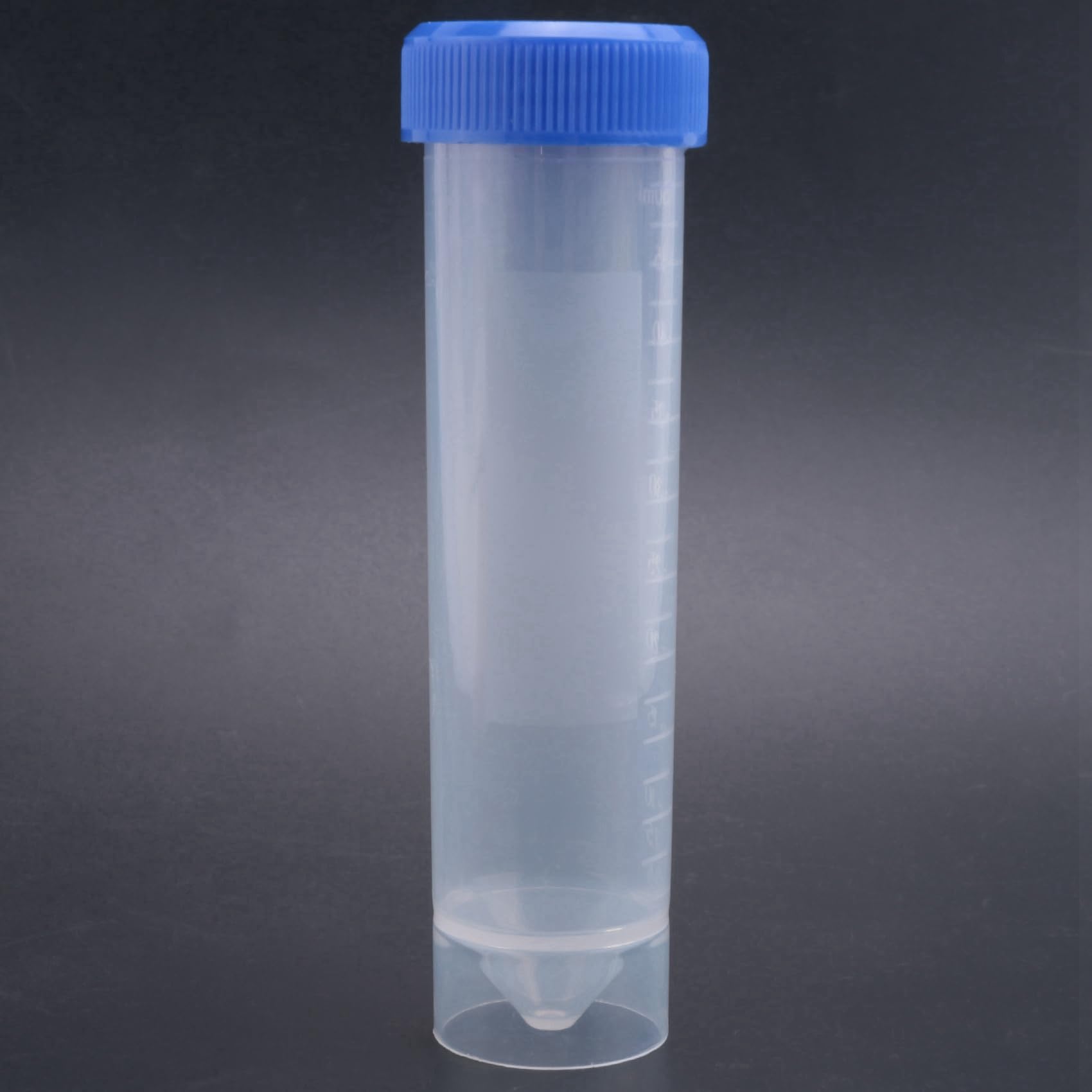 100 Pezzi 50Ml Tubo di Plastica Trasparente per Centrifuga con Scala Provetta di Plastica con Tappo A Vite