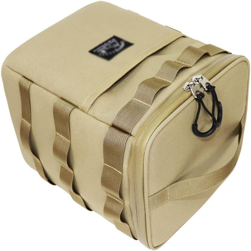 JSEIAJB Outdoor Travel Picnic Refrigerated Ice Bag 900D Clip Mesh PU Waterproof Film Camping Tool Storage Bag