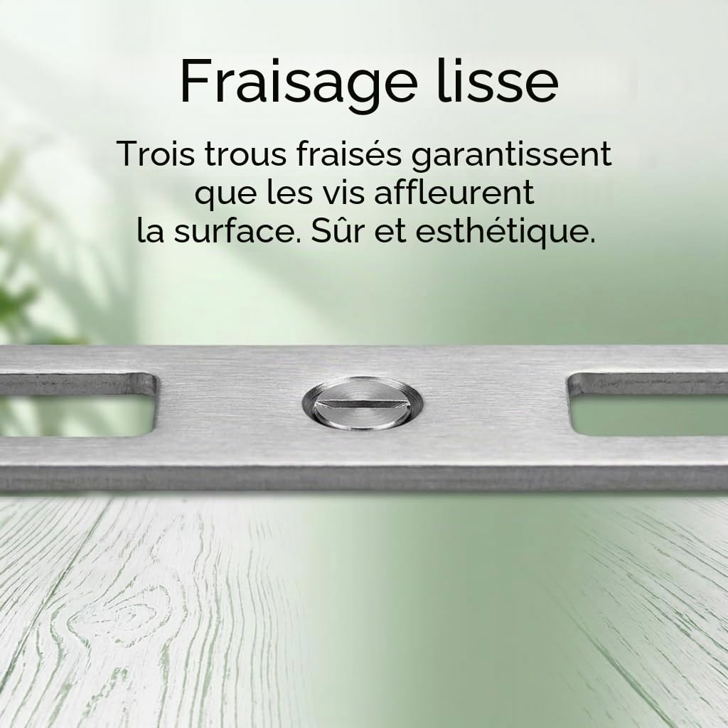 Serrure Porte Interieure et Gache de Porte 55mm Universelle 1PCS Fixation a Vis Simple Haute Resistance pour Serrure Portail Exterieur Verrou Interieure et Poignee Interieur