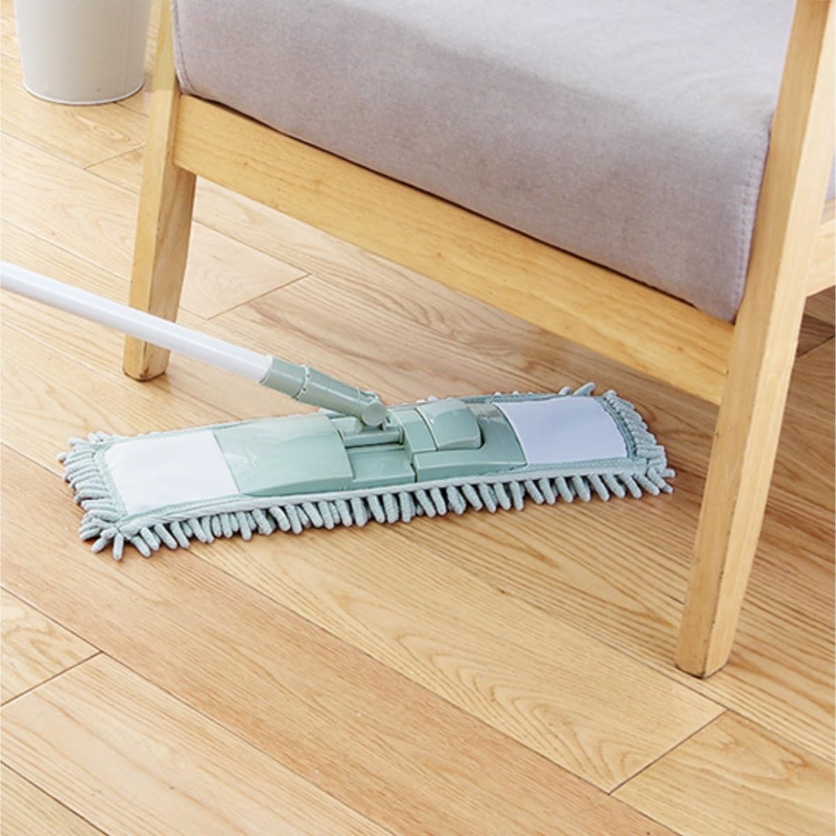 Fregona Fregona Plana Perezosa For El Hogar, Trapeador Húmedo Y Seco For Pisos De Madera, Baldosas, Paño For Fregar Limpieza Suelo(Beige)