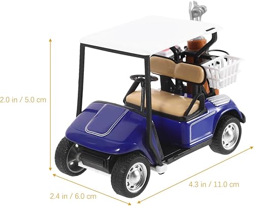 Miniatura 2 de Mipcase Carrito de golf Modelo de decoración para el hogar Suministros de escritorio Carrito de golf simple Decoración de carrito de golf Decoración