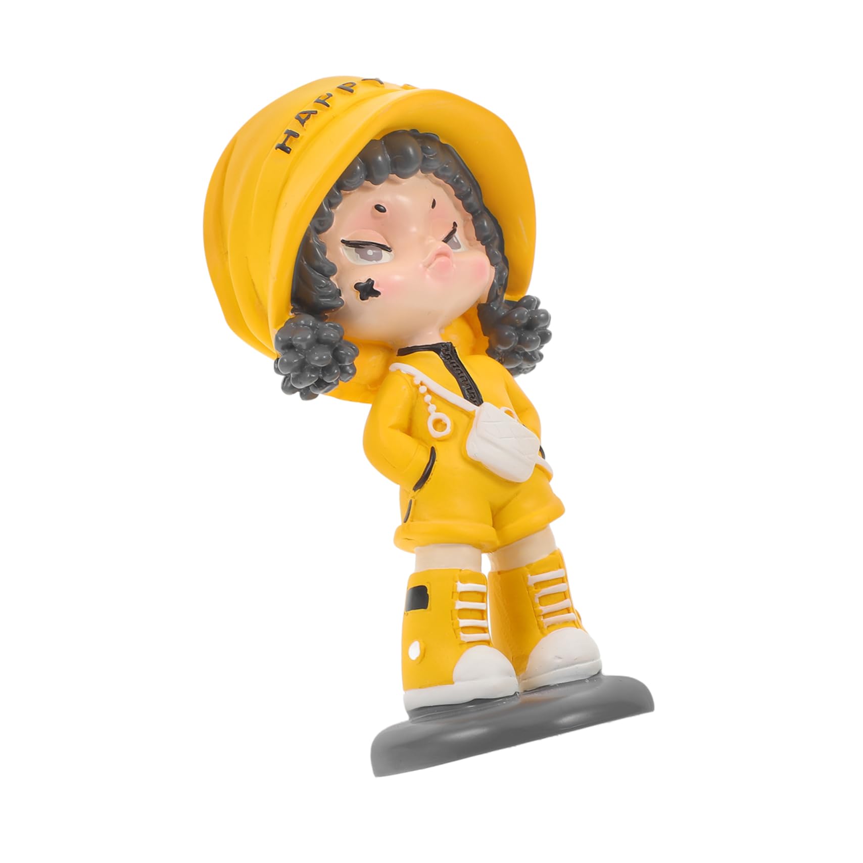 Abaodam 4stücke Cute Miniatur Mädchen Figurine Für Auto Dekoration Wackelkopf Puppe Kawaii Resin Statue Für Armaturenbrett Und Zuhause Für Und Wohnaccessoires