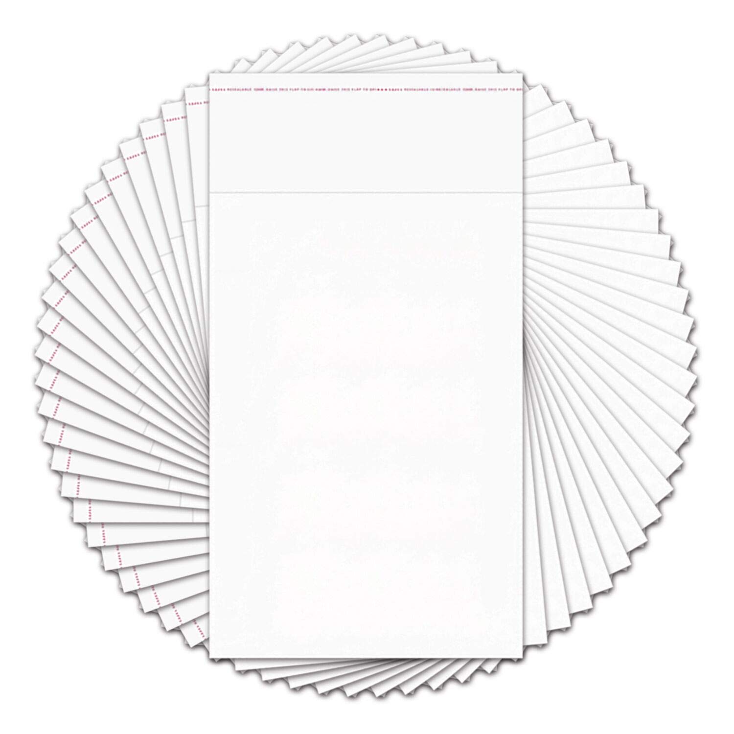 BornFeel500pcs Small Clear Adhesive Bags 2" x 3" Cellophane Jewelry Packaging Bags Self Sealing Plastic Bags 1Mil for Earrings Cookie Candy Beads Coins Gifts Decorative (9 Sizes to Choose from)