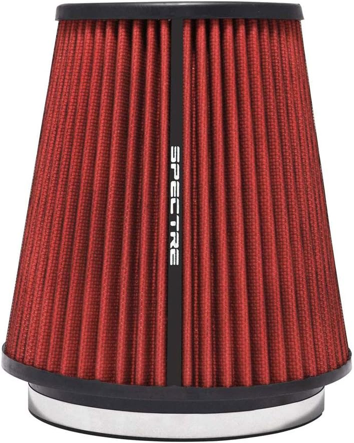 Universal Clamp-On Air Filter: High Performance, Washable Filter: Round Tapered; 6 in (152 mm) Flange ID; 8.5 in (216 mm) Height; 7.719 in (196 mm) Base; 5.125 in (130 mm) Top, SPE-HPR9891