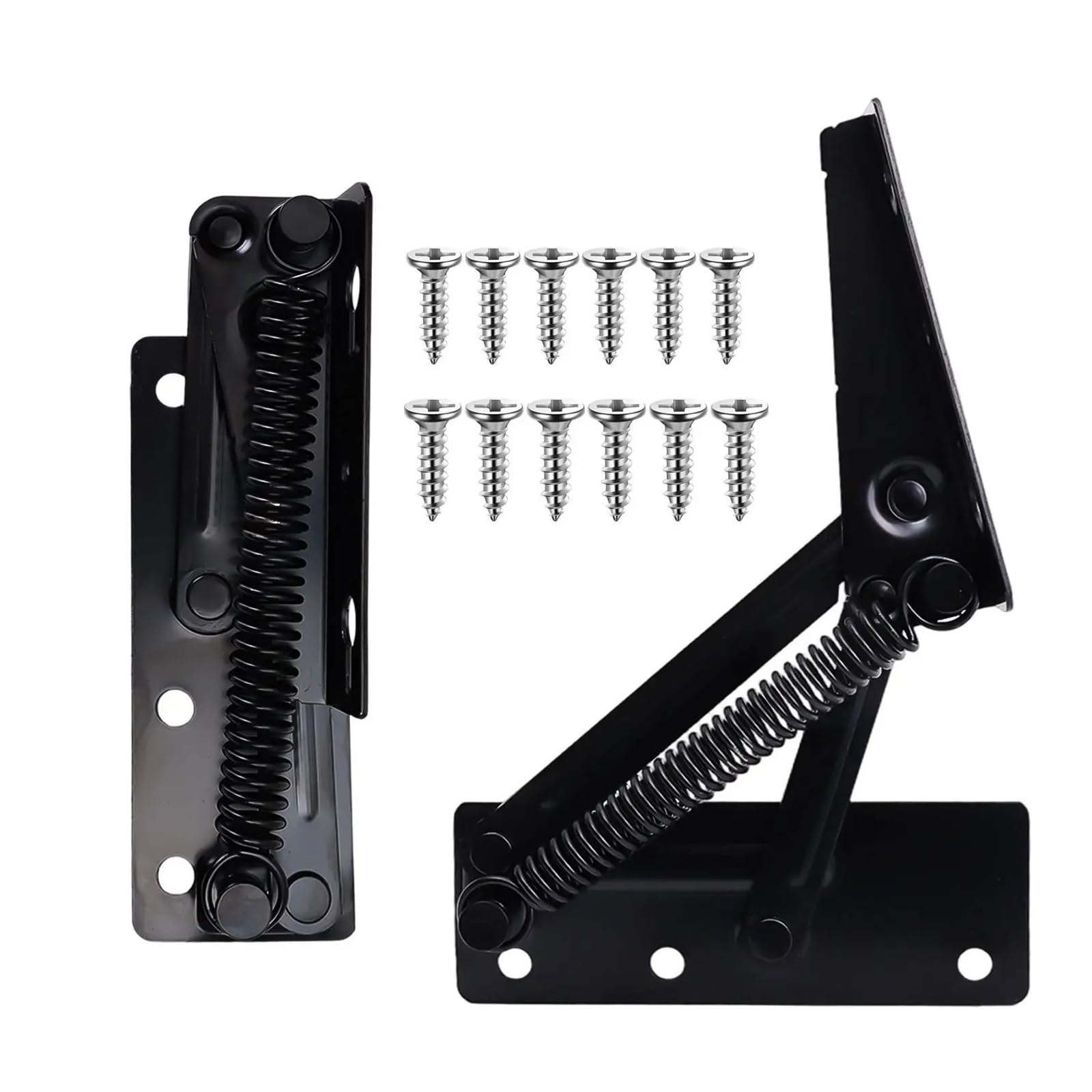 Cbtyacvlp One Color Heavy Duty 80 Degree Foldable Spring Hinge Lift Up Stay Support For Cabinet Door Sofa Bed Workbench