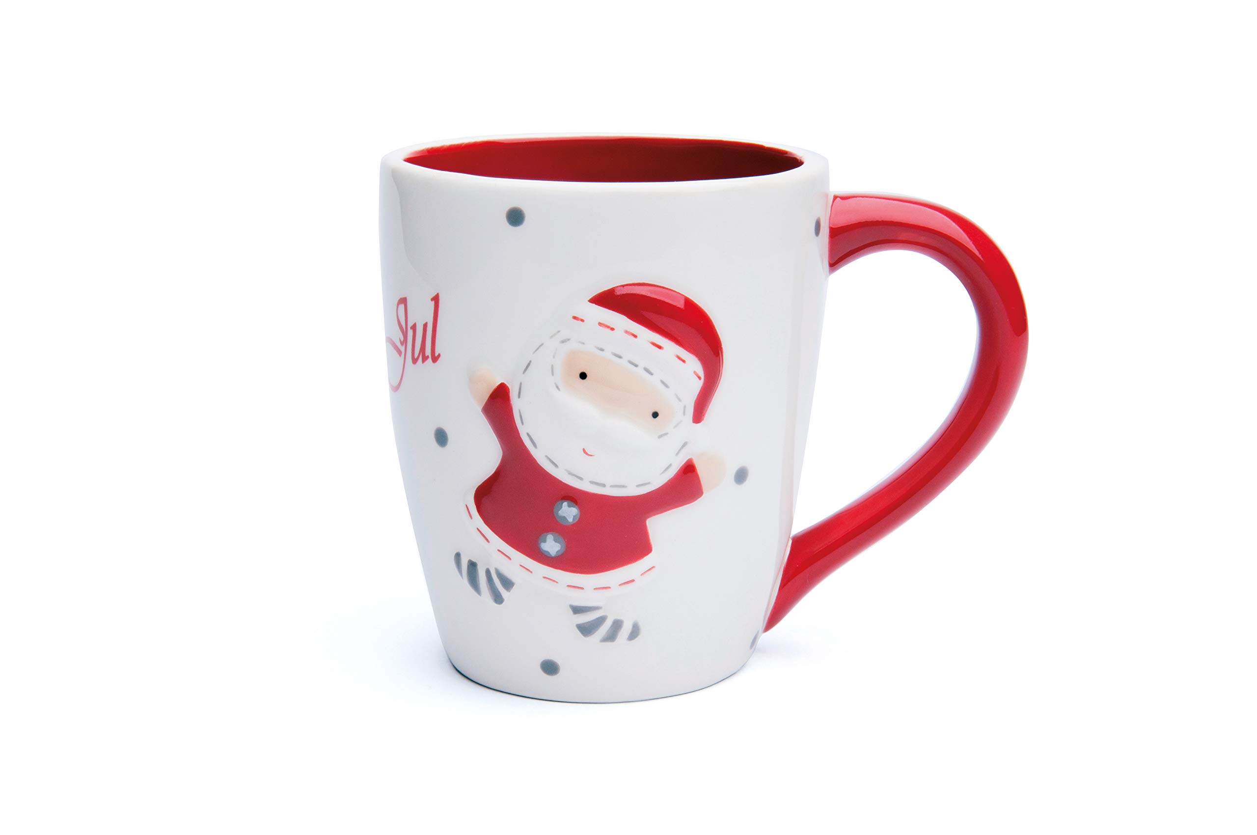 Excelsa Santa Claus Style Tassen-Set, 4 Tassen, Keramik