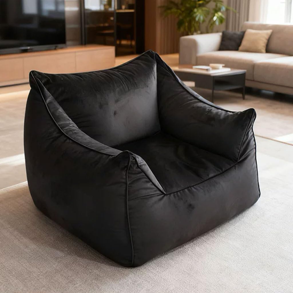 Divano casual compresso, divano olandese in velluto disossato delicato sulla pelle con poggiapiedi, comoda seduta per soggiorno, design versatile ed elegante
