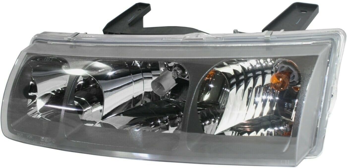 Headlights Headlamps Left & Right Pair Set for Saturn for Vue Base 02-04 with Bulbs Assembly Clear Lens-Part Name 10825131 22702945