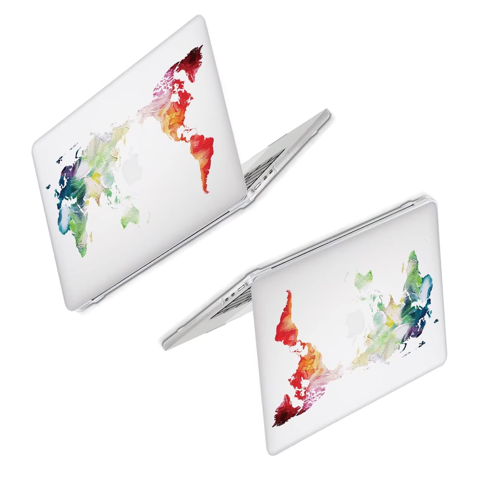 IPAPA MacBook Air 13 Zoll Hülle (2022-2025) Mit Tastaturabdeckung – Elegante Leder-Hartschale Für M4/M3/M2 Modelle – Grau