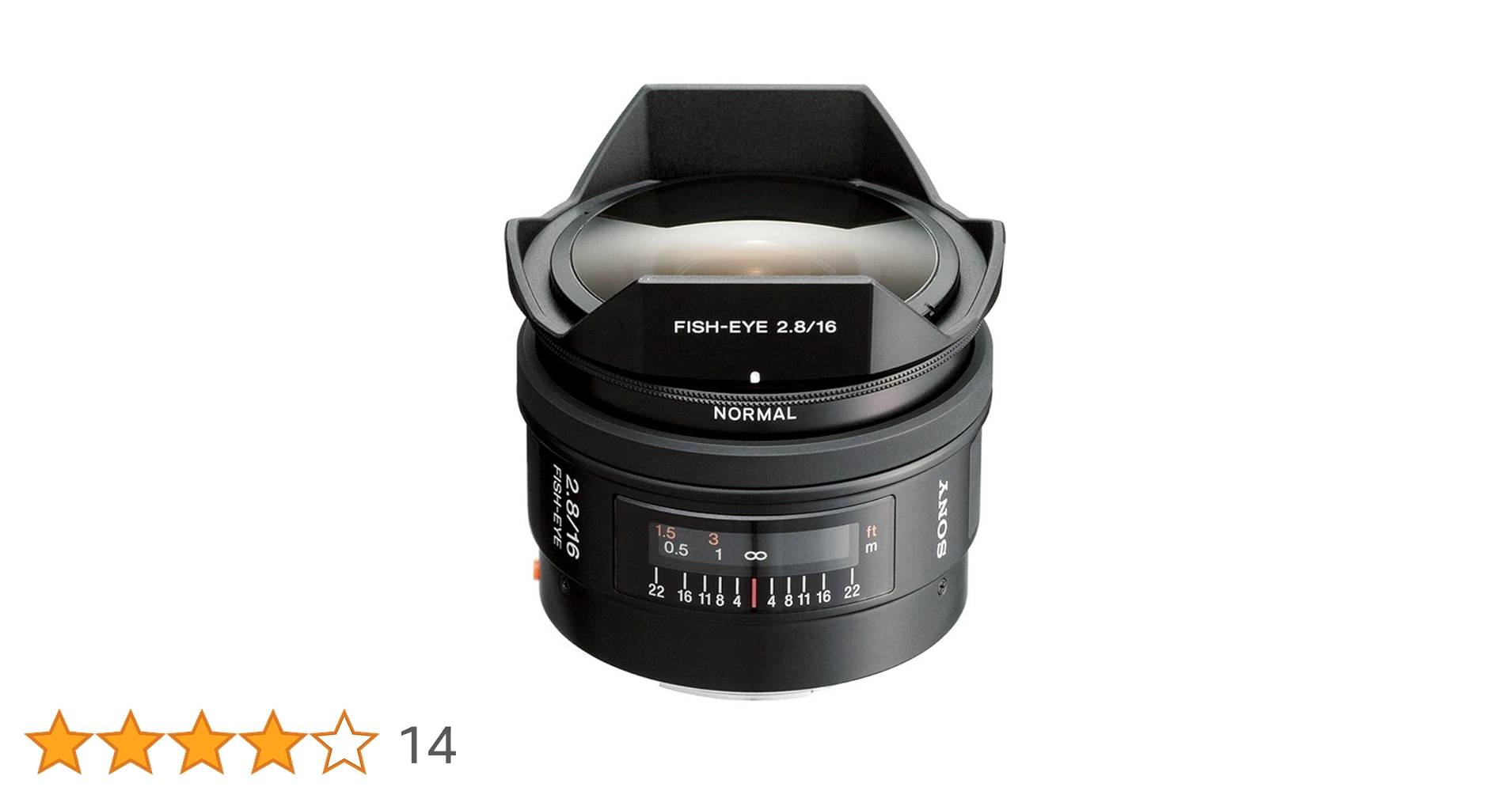 Sony SAL16F28 A Mount - Full Frame 16mm F2.8 Fisheye Prime