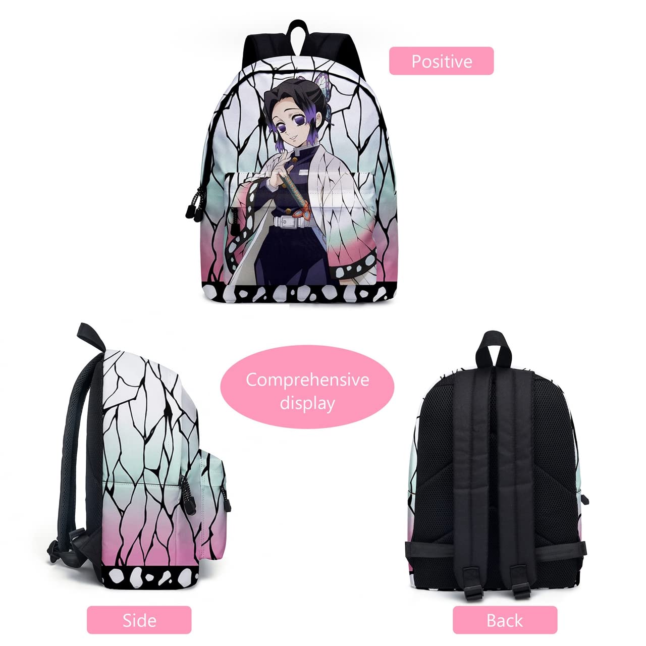 Amazon.co.jp: 鬼滅の刃 胡蝶しのぶ カバン リュックサック Amazon.co.jp: 鬼滅の刃 胡蝶しのぶ カバン リュックサック