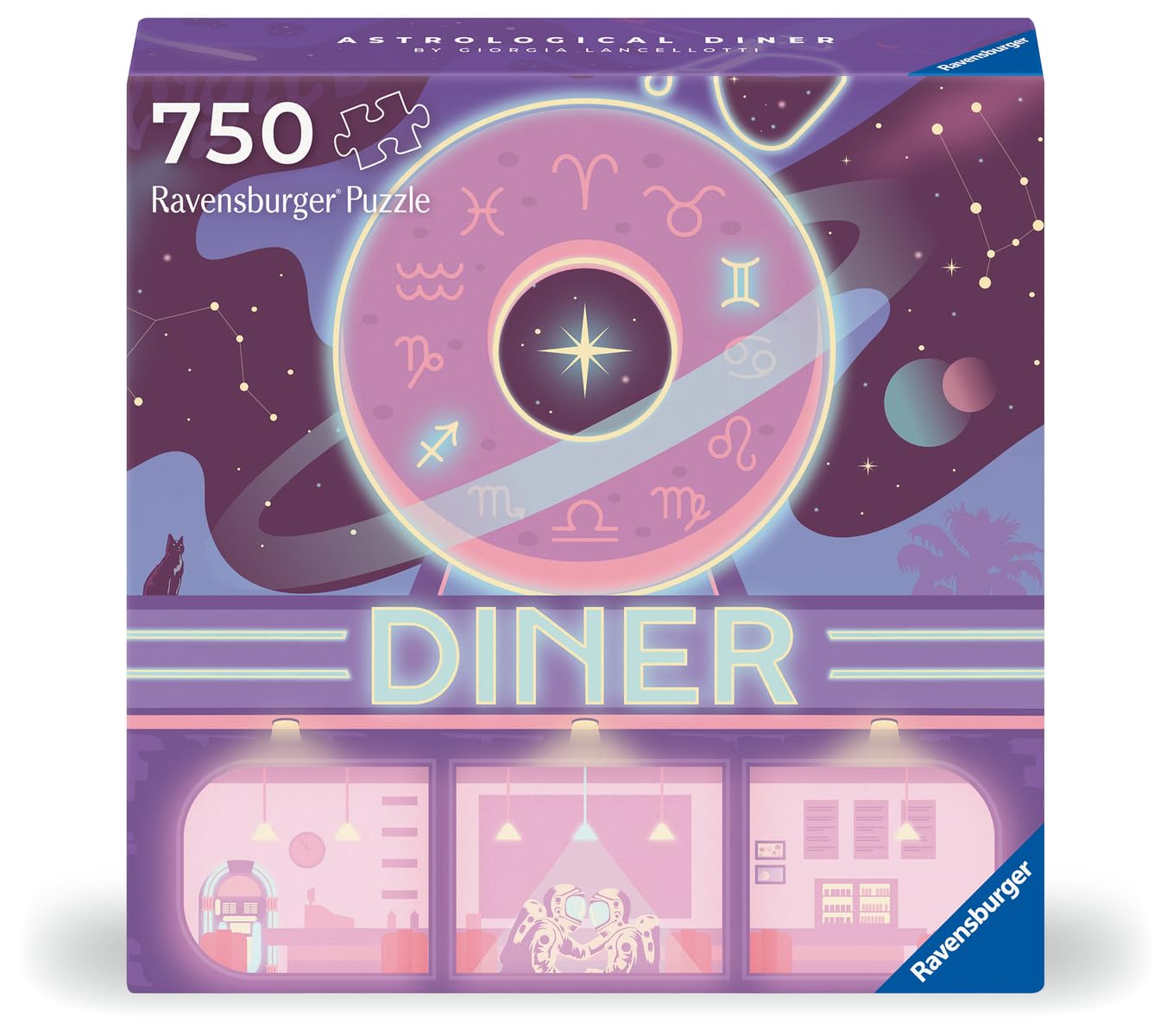 Ravensburger Art & Soul: Astrological Diner 750 Piece Jigsaw Puzzle for Adults - 12001000 - Handcrafted Tooling, Made in Germany, Every Piece Fits Together Perfectly - Image 2