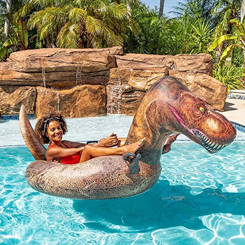 Poolcandy Motorized Pool Float - T-Rex Tube Runner Pool Tube #TOP1