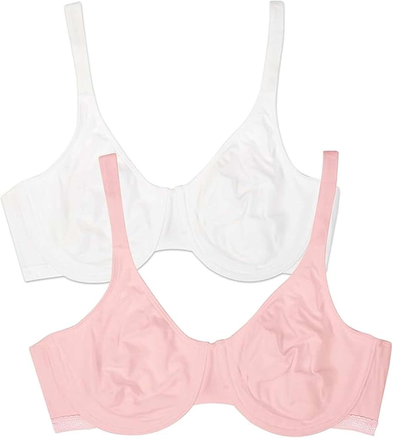 Fruit of the Loom Women's Cotton Stretch Unlined Underwire Bra Multi-Pack