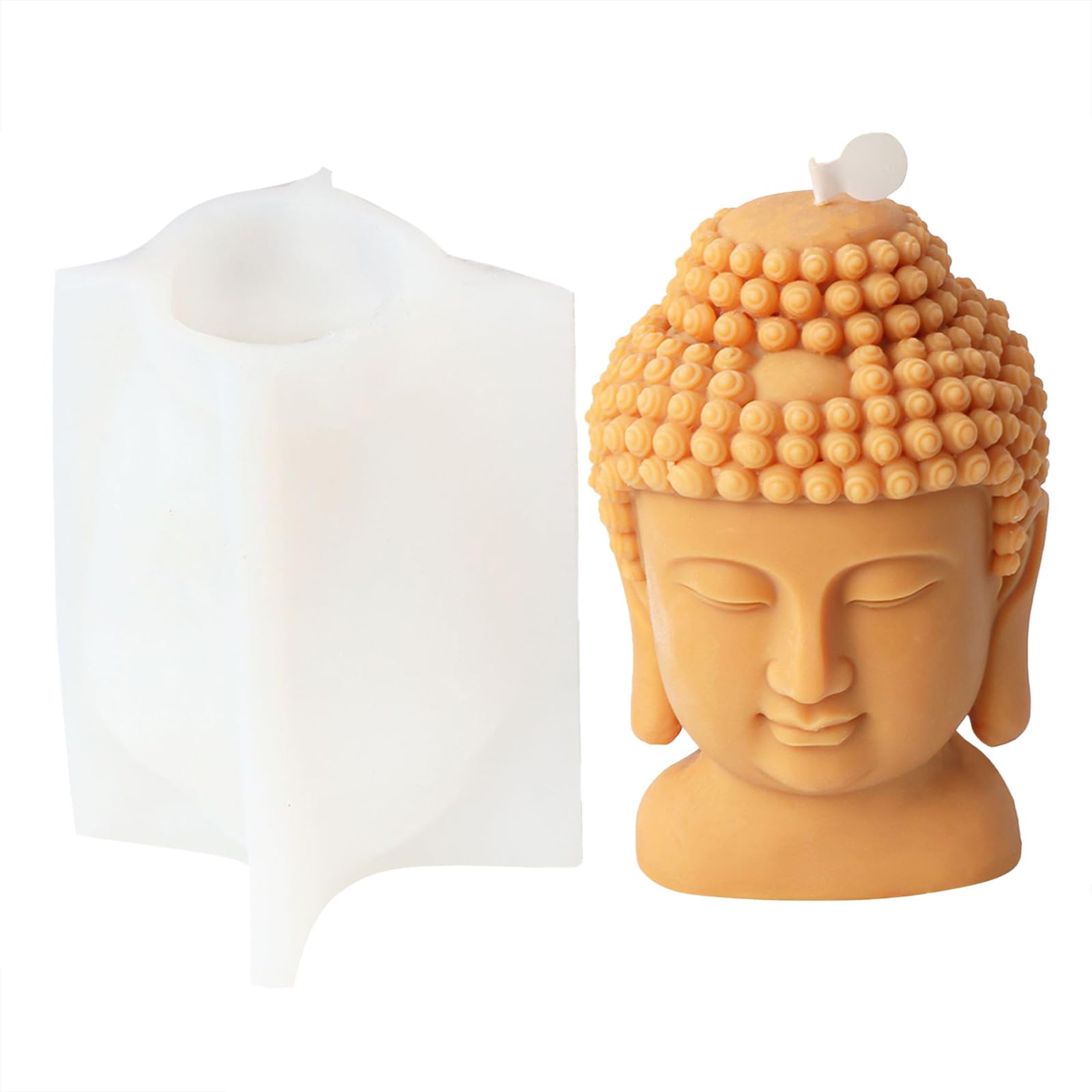 Kalttoy A Silicone Mold, Buddhas Head Epoxy Gypsum Home Decors For Handcrafts Resin Plaster Decor Buddhas Statue Silicone Mold