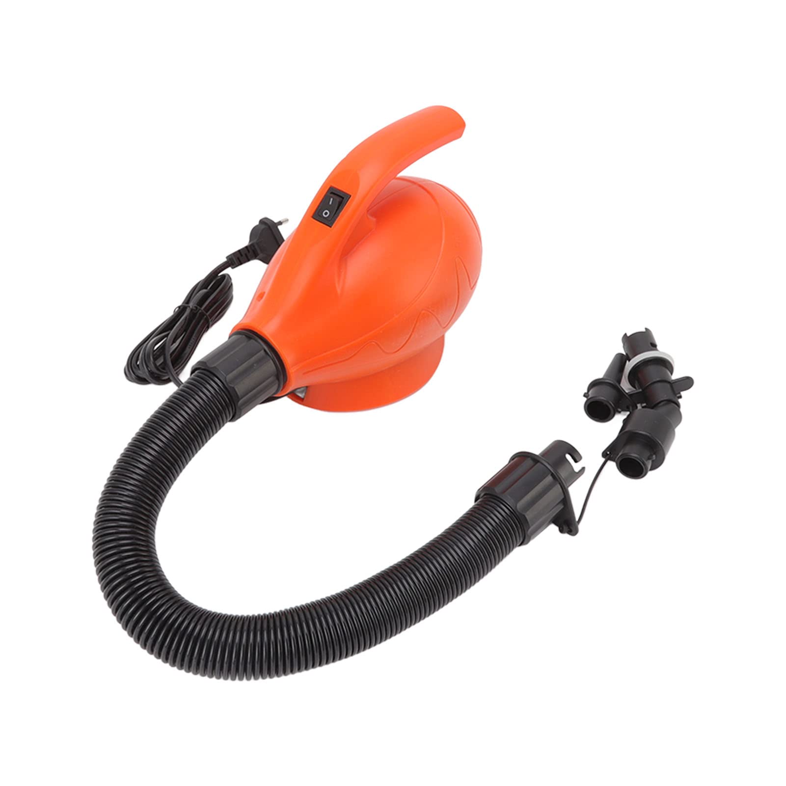 Pompa D'Aria Elettrica, 4 Ugelli D'Aria di Diverse Dimensioni, Maniglia Comoda, Uscita Posteriore per Gonfiaggio Rapido, Gonfiatore Portatile Dal Design Diviso per Barche, Letti,