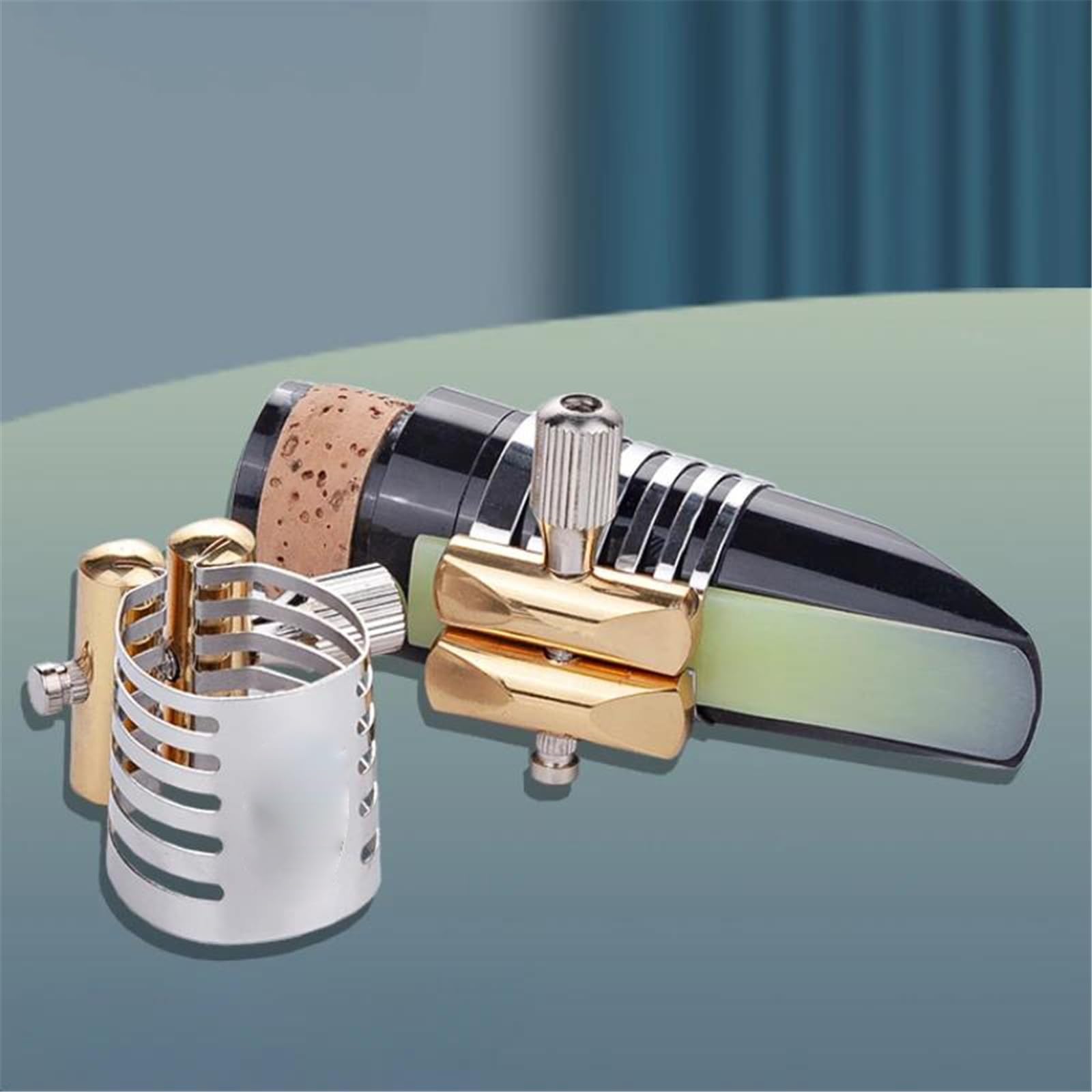Piezas de repuesto para clarinete Abrazadera De Clip Para Lengüeta De Boquilla De Clarinete Bb Ligadura De Metal Para Boquilla De Clarinete Bb Estilo Clásico Y Popular De Jazz