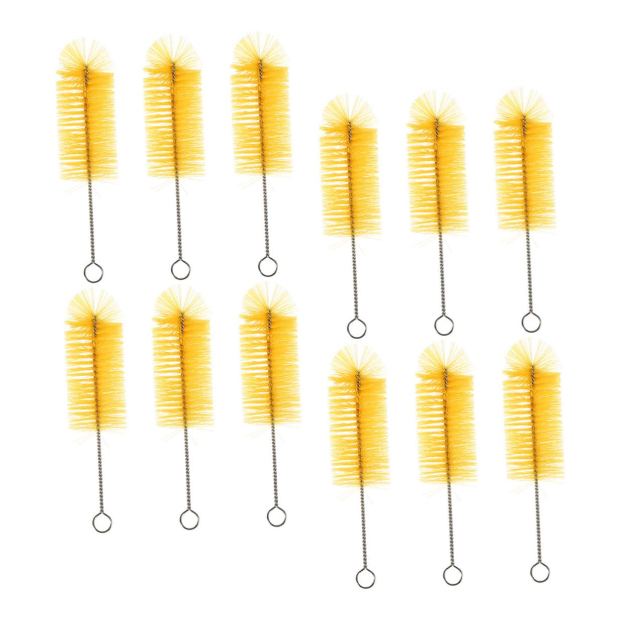 Ipetboom 60piezas Limpiadores De Botellas Multi-funcionales para Bebés Cepillos De Inoxidable para Limpiar Biberones y Vasos Accesorio Práctico y Compacto para Hogar