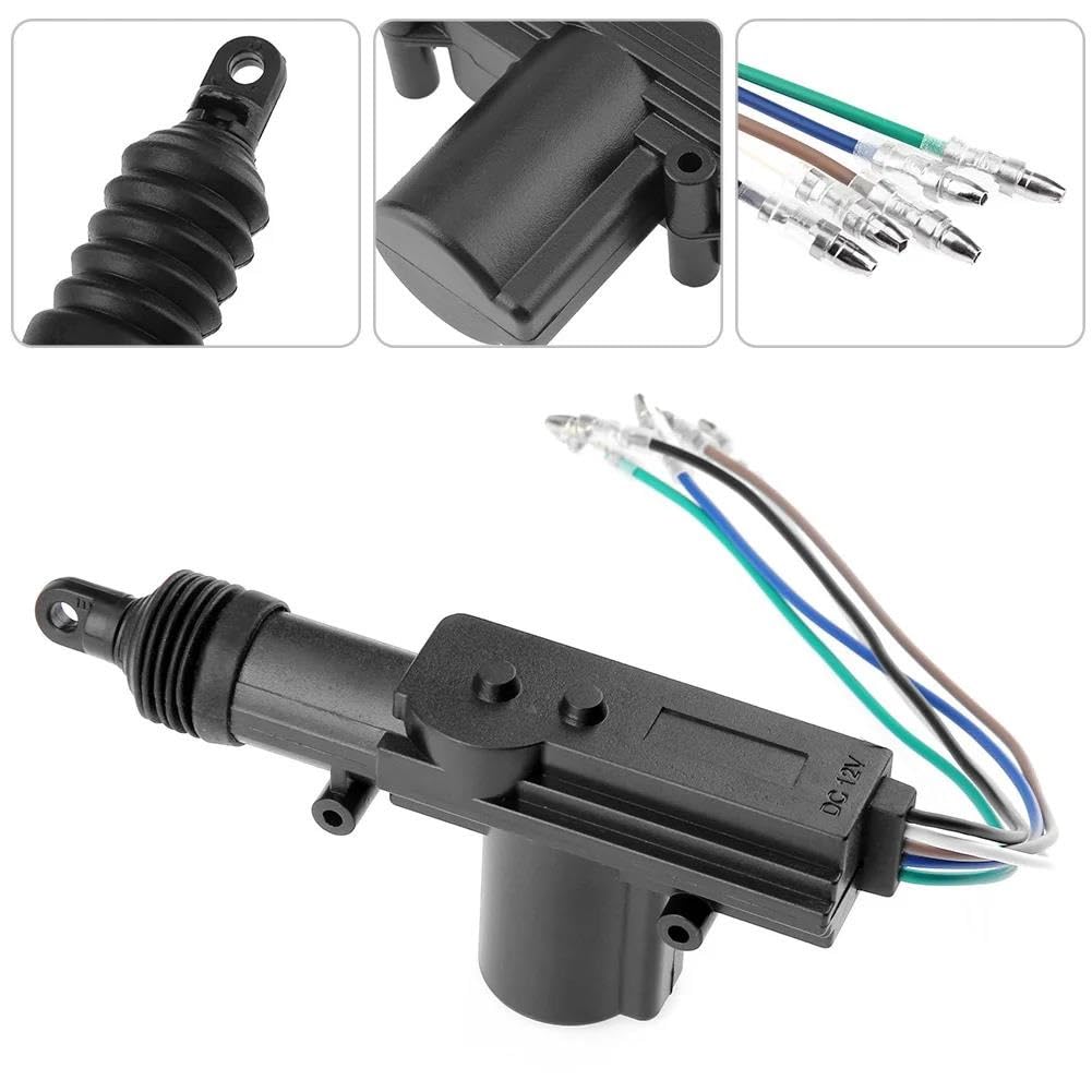 Zamek centralny do drzwi 1-5 szt. 12 V 2/5-przewodowy uniwersalny zamek centralny do drzwi zestaw silnika zamka centralnego silnika siłownik elektromagnetyczny (5 przewodów, 5 szt.)