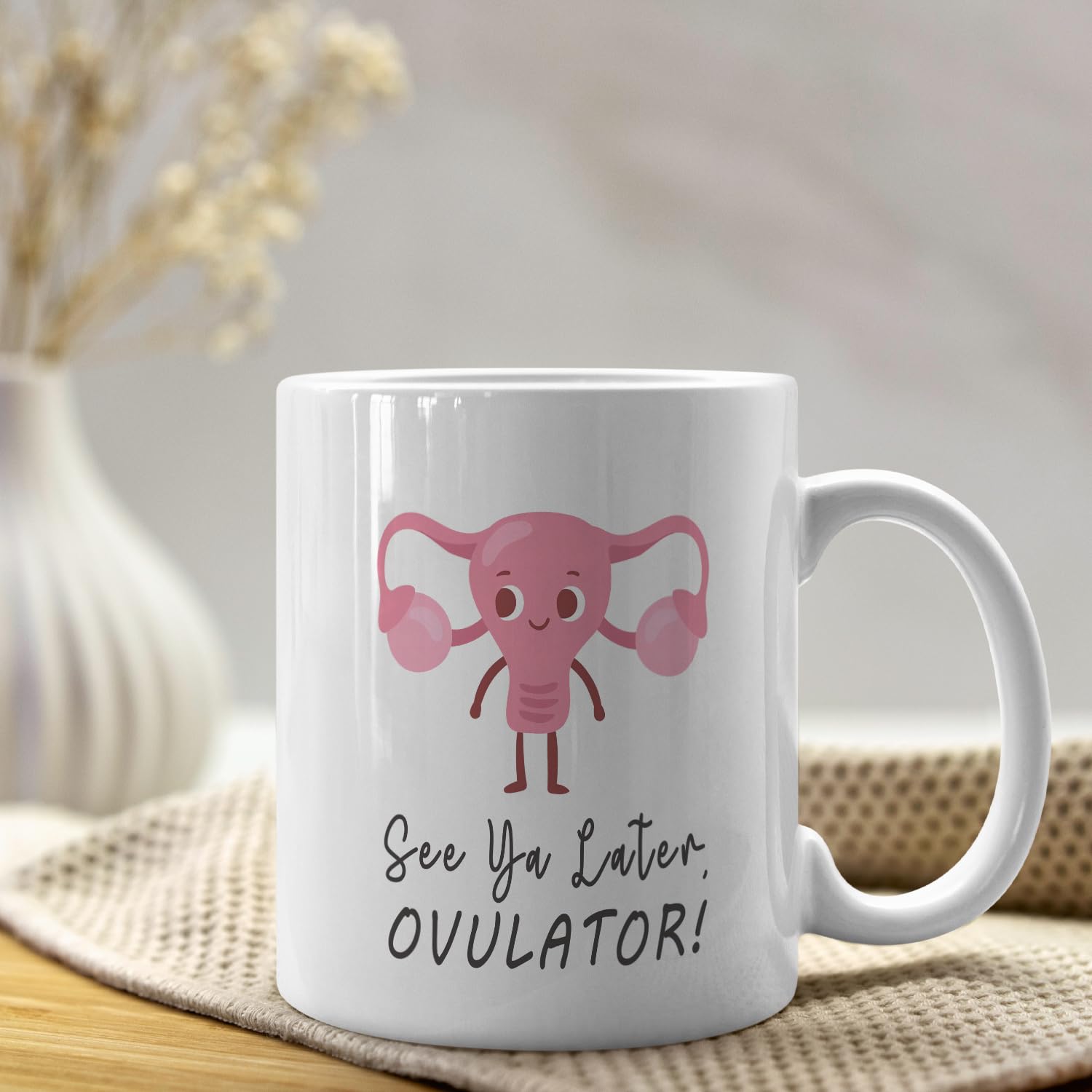 NATSUNO Hysterectomy Gifts,Hysterectomy Recovery Gifts,Hysterectomy Mug,After Hysterectomy Must Haves,See Ya Later Ovulator Mug Cup,Hysterectomy Recovery Gifts,Uterus Gifts,Friend Gifts For Women