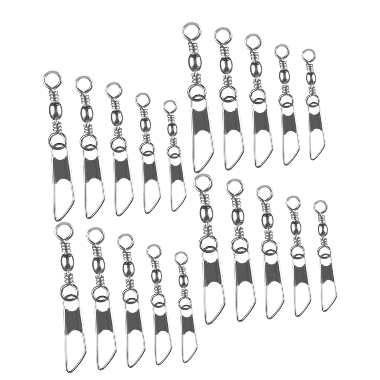 UKCOCO Anello da Pesca A Otto Caratteri Perno per Lenza da Pesca Girella per Attrezzatura da Pesca Connettore per Pesca Gancio Moschettone da Pesca Girelle da Pesca Anelli