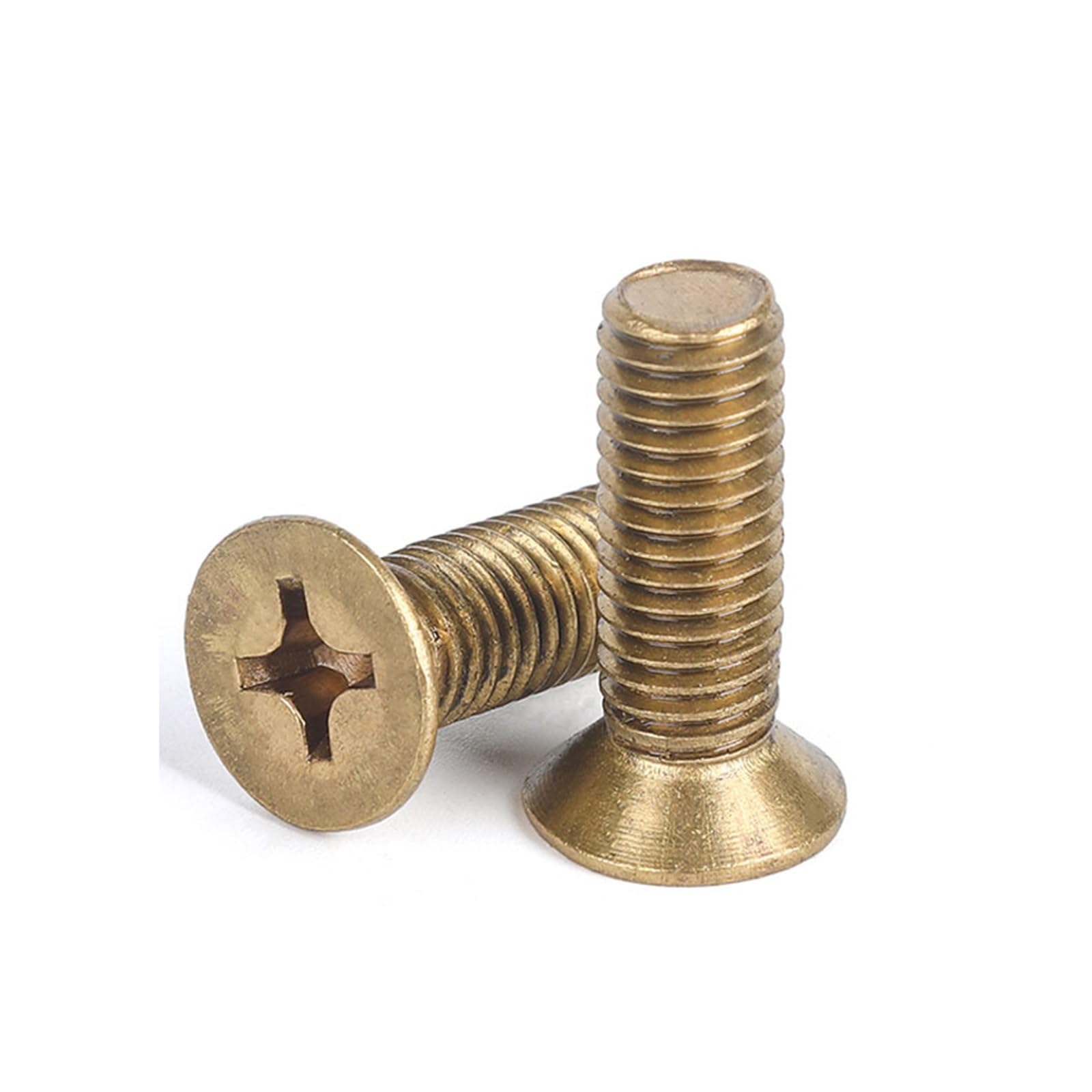Viti a testa svasata a croce in ottone, M2, M2,5, M3, M4, M5