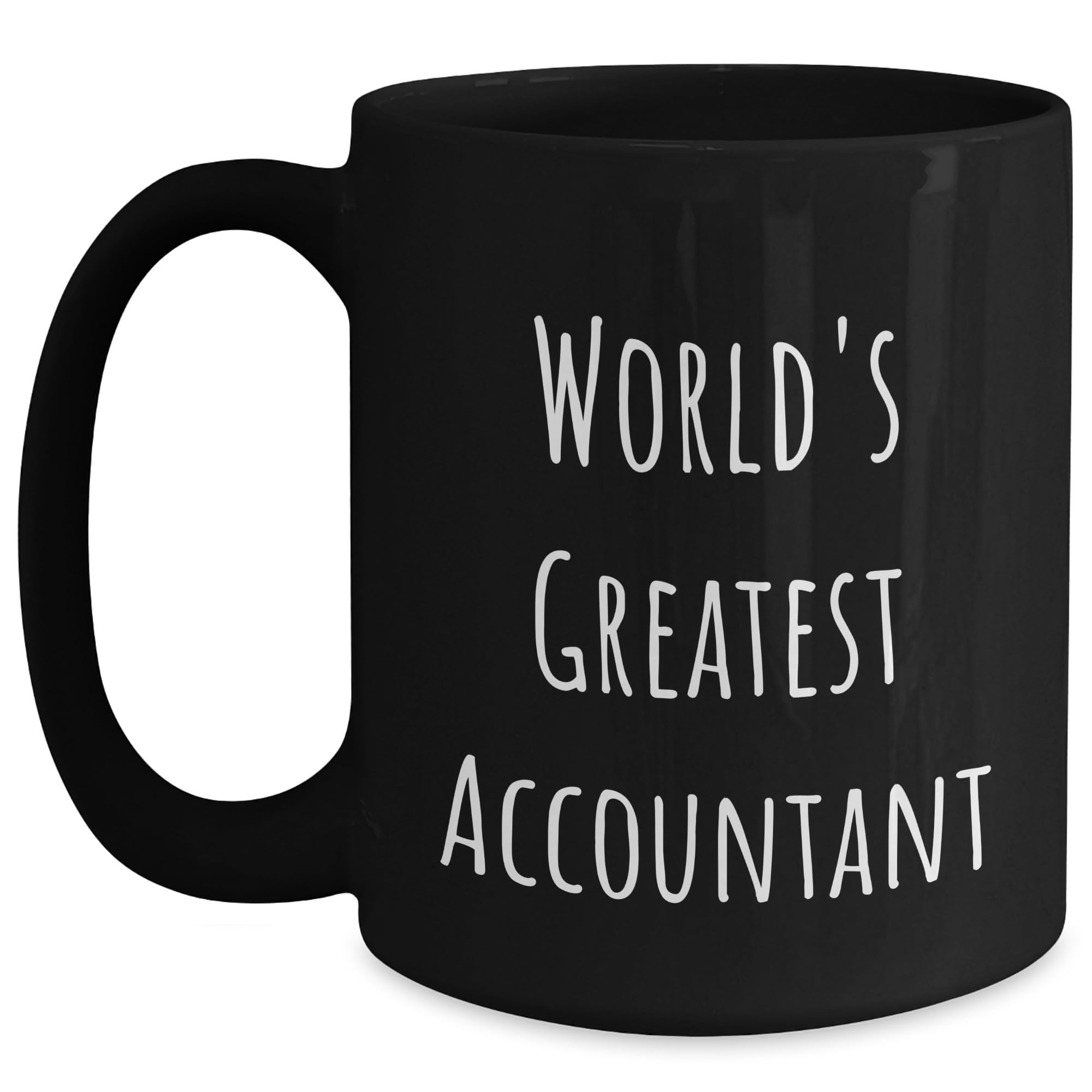 World's Greatest Accountant Funny Black Coffee Mug Gifts for Accountant Birthday from Frie — funny ceramic mug from ShopProudGifts