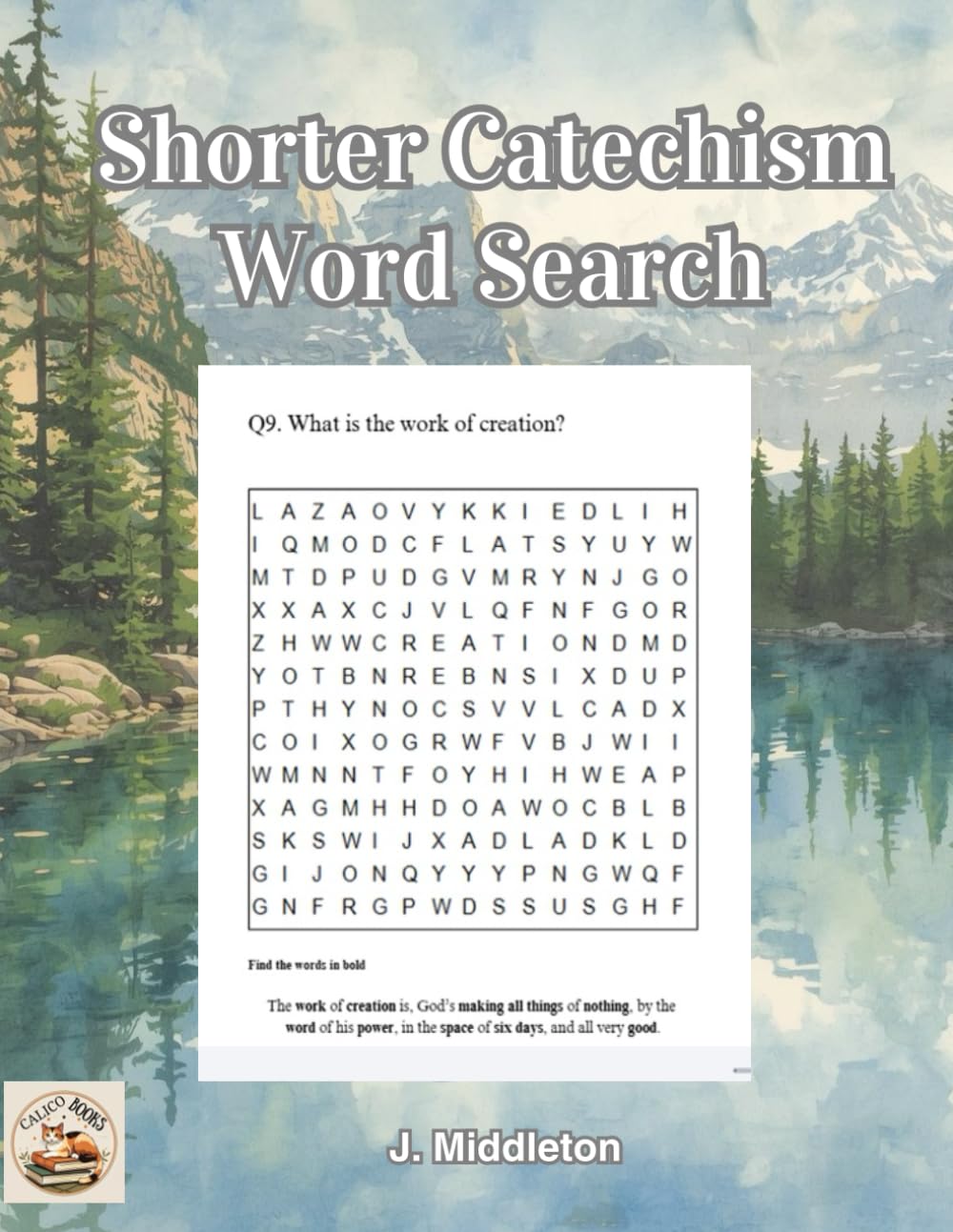 Shorter Catechism Wordsearch