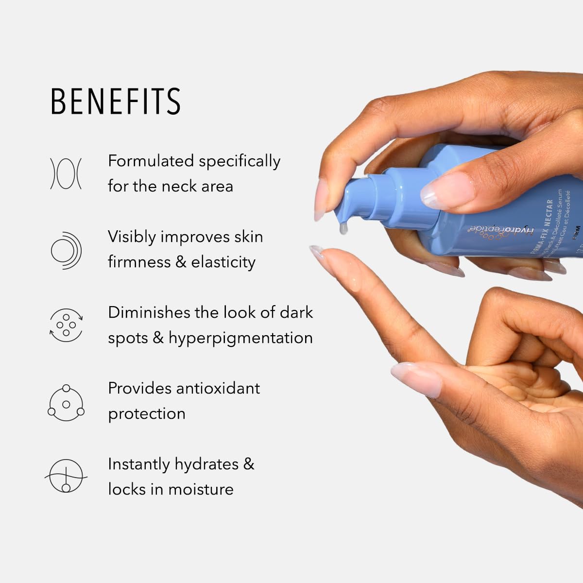 HydroPeptide Firm-A-Fix Nectar Lifting Neck & Décolleté Peptide Serum, 1.7 Ounce - Image 3