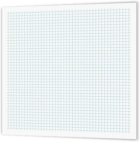 Amazon Co Jp 3drose Ht 3 ブルー ホワイト グラフ用紙効果 アイロンオン熱伝達 10 10インチ ホワイト素材 ホーム キッチン