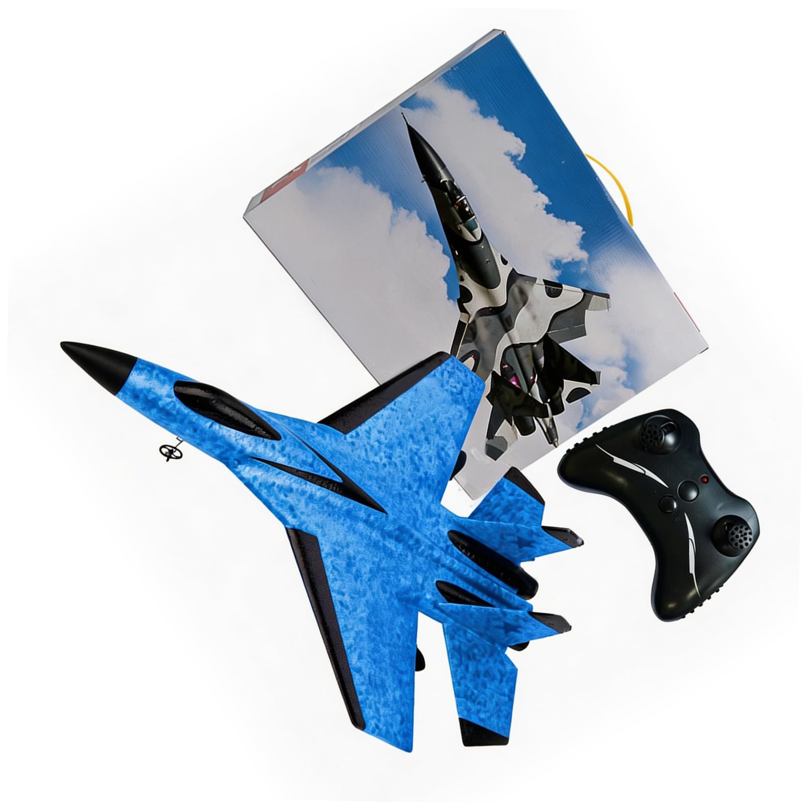 ibasenice Aereo Rc Elettrico per Ragazza Aliante ad Ala Fissa Bilaterale Realizzato in Materiale Epp Resistente Ricaricabile Tramite Cavo USB