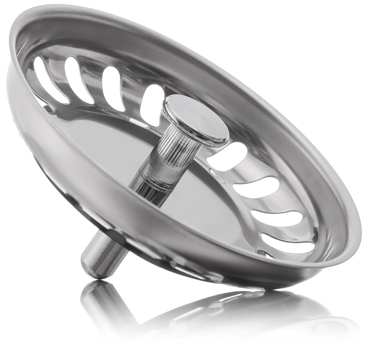 YoiYeeThickend Stainless Steel Kitchen Sink Strainer Plug, Waste Basket Strainer and Plug, 79.3mm Diameter