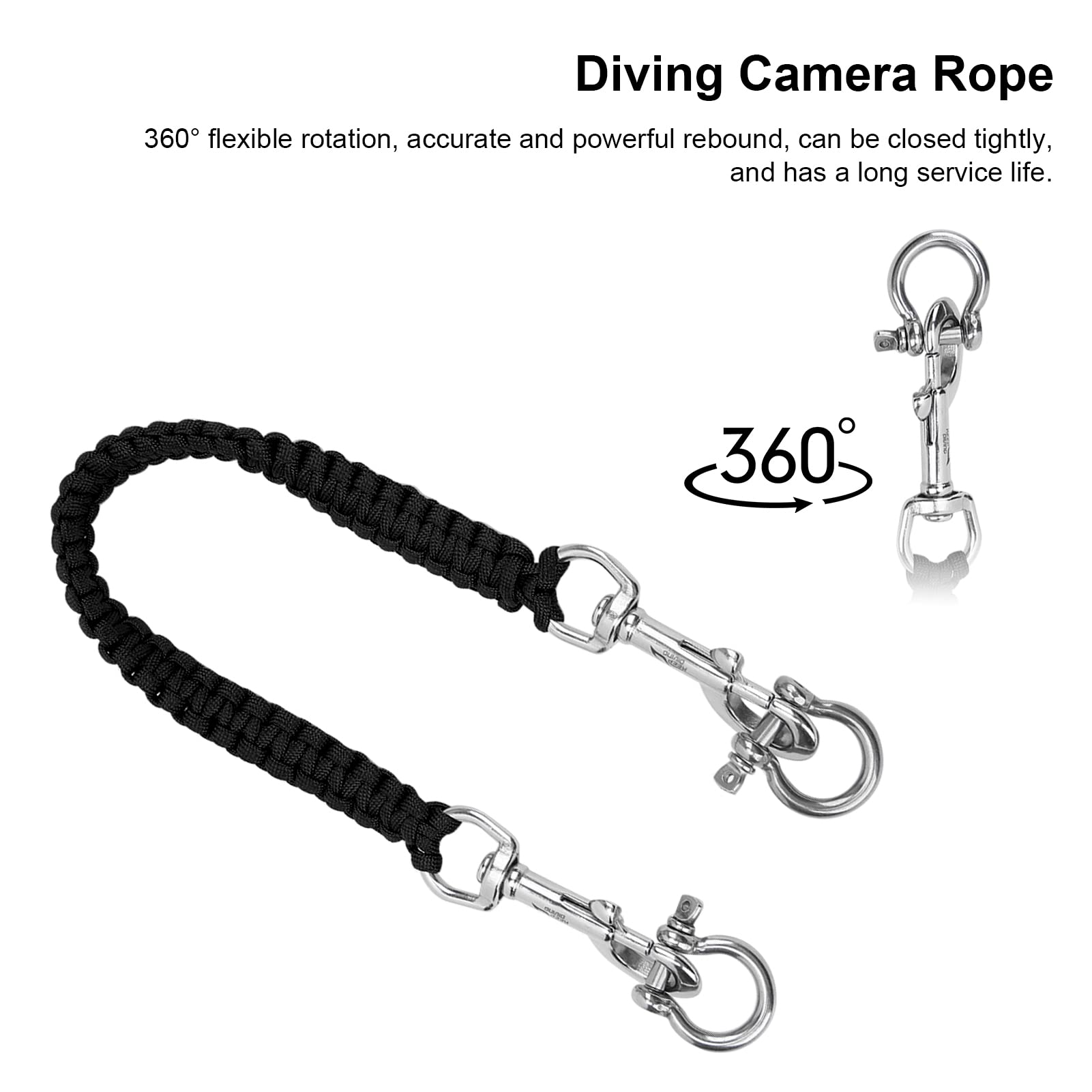 Scuba Diving Lanyard Freediving Lanyard Rope For Snorkeling Drifting