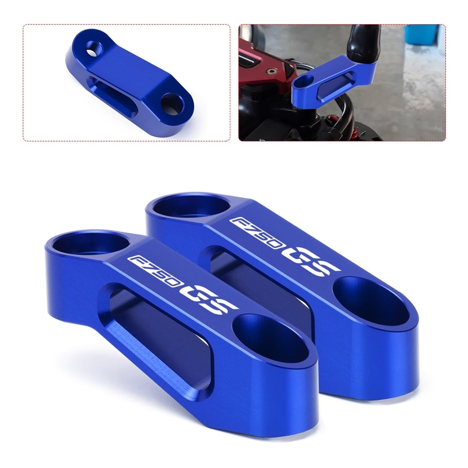 Wspornik adaptera Riser przedłużenie lusterka wstecznego motocykla dla BMW F750GS F850GS F750 F850 GS Adventure F900R F900XR F900