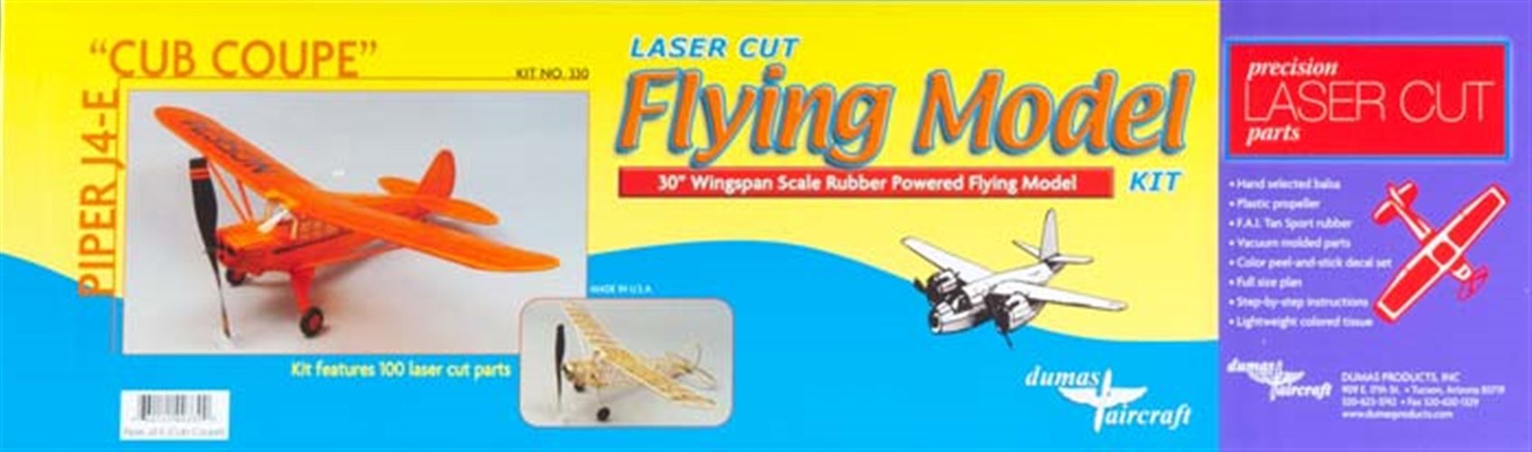 Dumas30" Piper J4-E "Cub Coupe" Aircraft Kit
