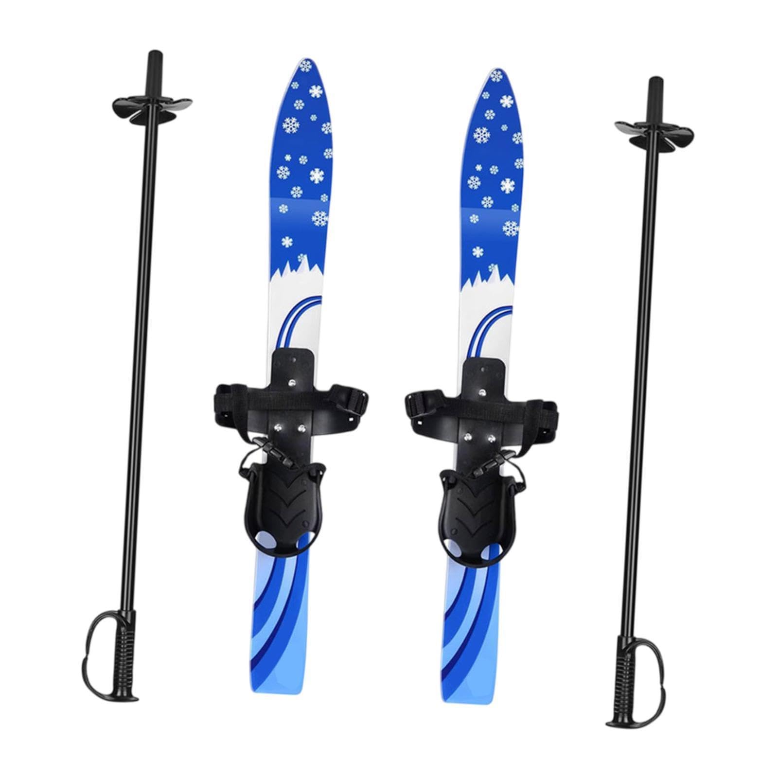Bindungen können an die Schuhgröße angepasst Werden. Kinderskiboards, Kurze Skier, Schneeskistöcke, Outdoor Freizeit, Wintersport, Skiboard,