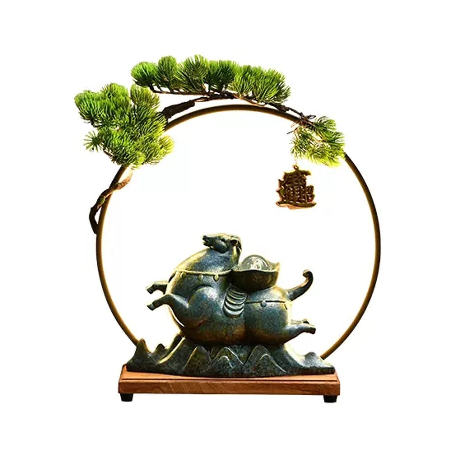 Fontaine Feng Shui intérieure TUSUOD pour salon et bureau avec lumière LED relaxante