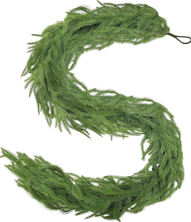 Künstliche Tannengirlande Weihnachtsdeko Grün | 175 cm