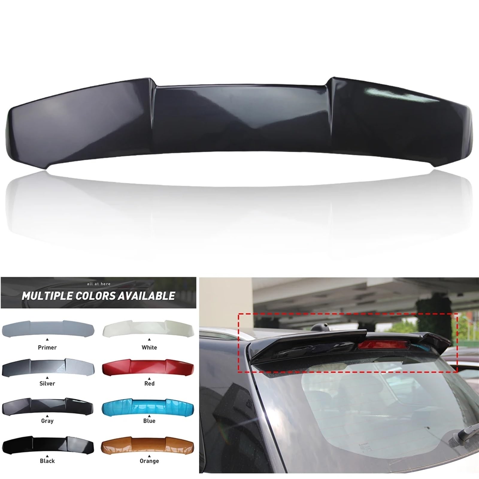 Spoiler Posteriore Per Suzuki Vitara 2016-2020 - Alettone In Nero, Adesivo Biadesivo - Foto 9