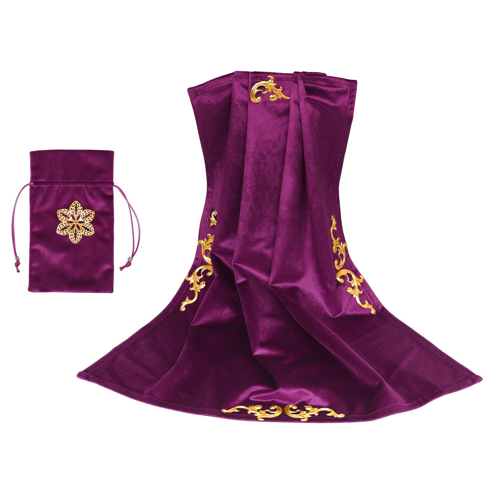 Tarot Tablecloth Table Cover 25.5x25.5 inch Square for Witchcraft Supplies purple-image-16