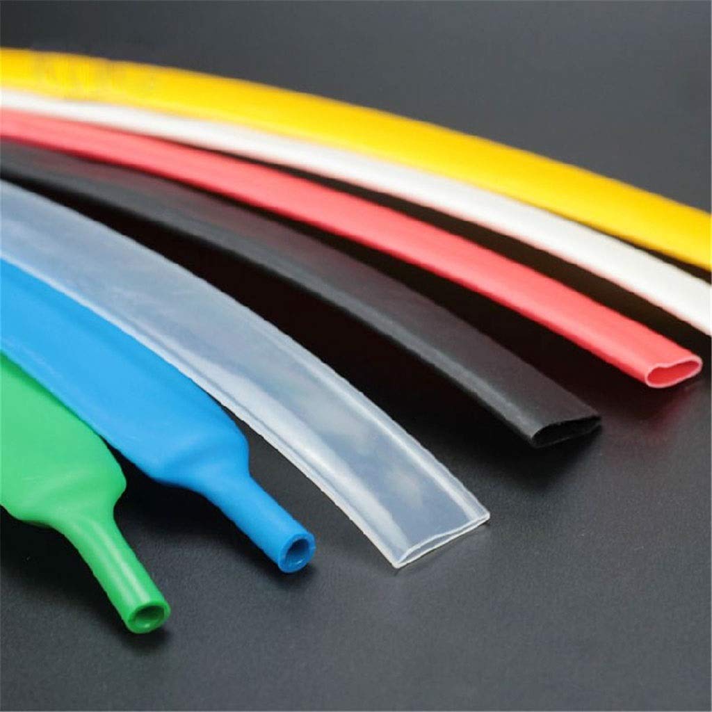 Tubo termorretráctil de PVC Tubo termorretráctil de PVC de 1 m, 2:1, Multicolor, Varios tamaños(BLU,40mm)