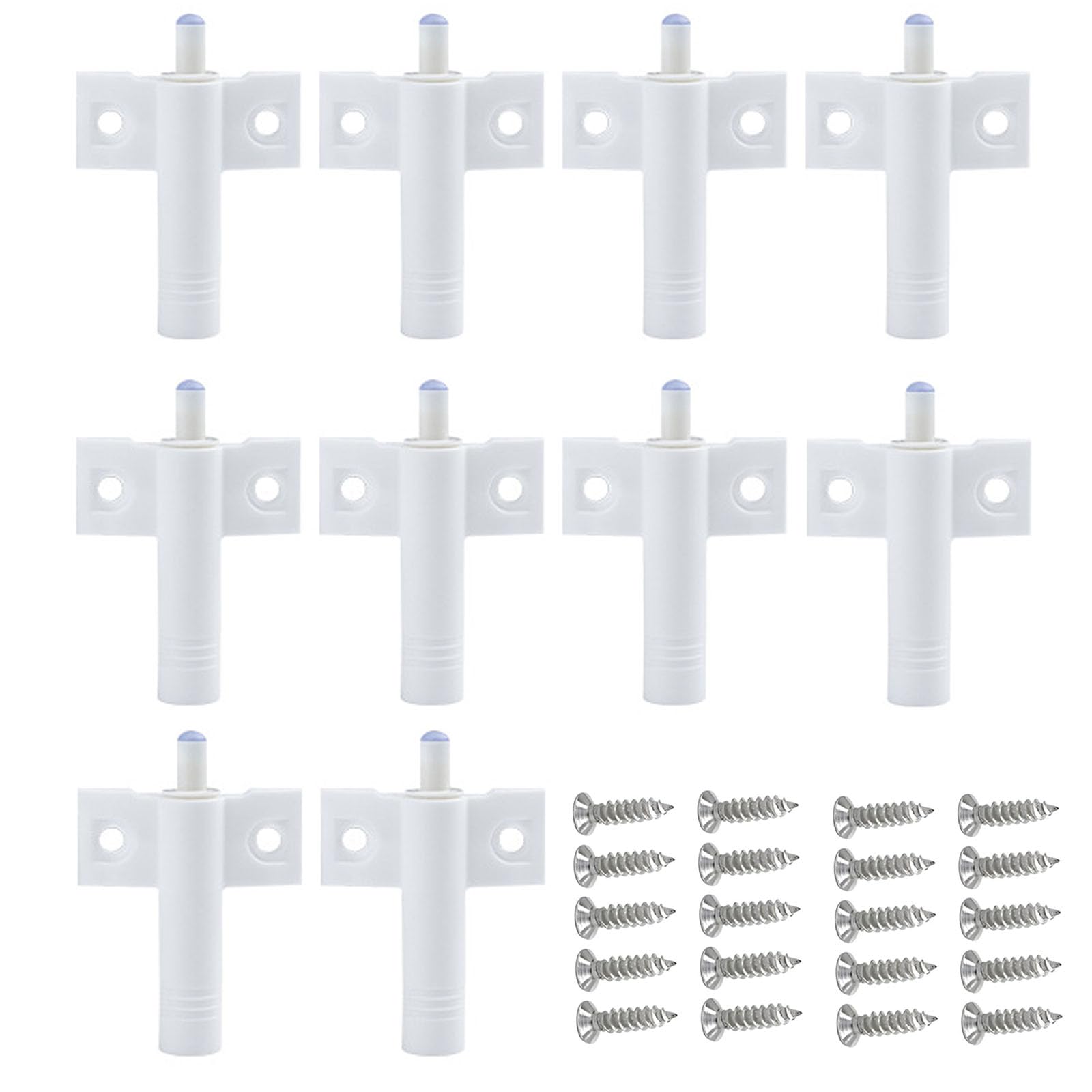 10 Pcs Soft Close Dampers, with 20 Pcs Stainless Steel Screws