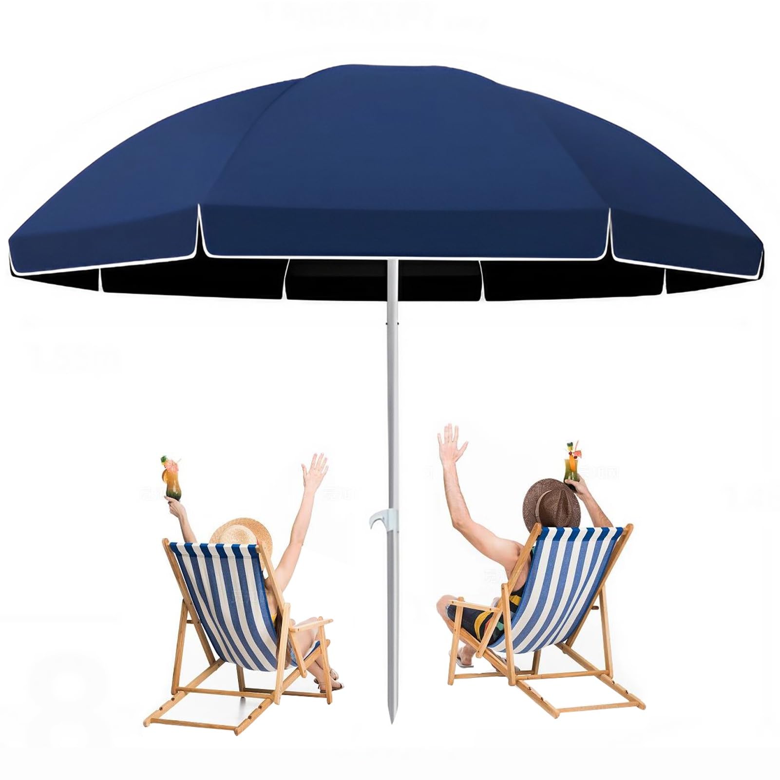 Parasol ogrodowy, parasol tarasowy do użytku na zewnątrz, regulowana wysokość, ochrona przed promieniowaniem UV, na balkon, podwórko, taras i basen