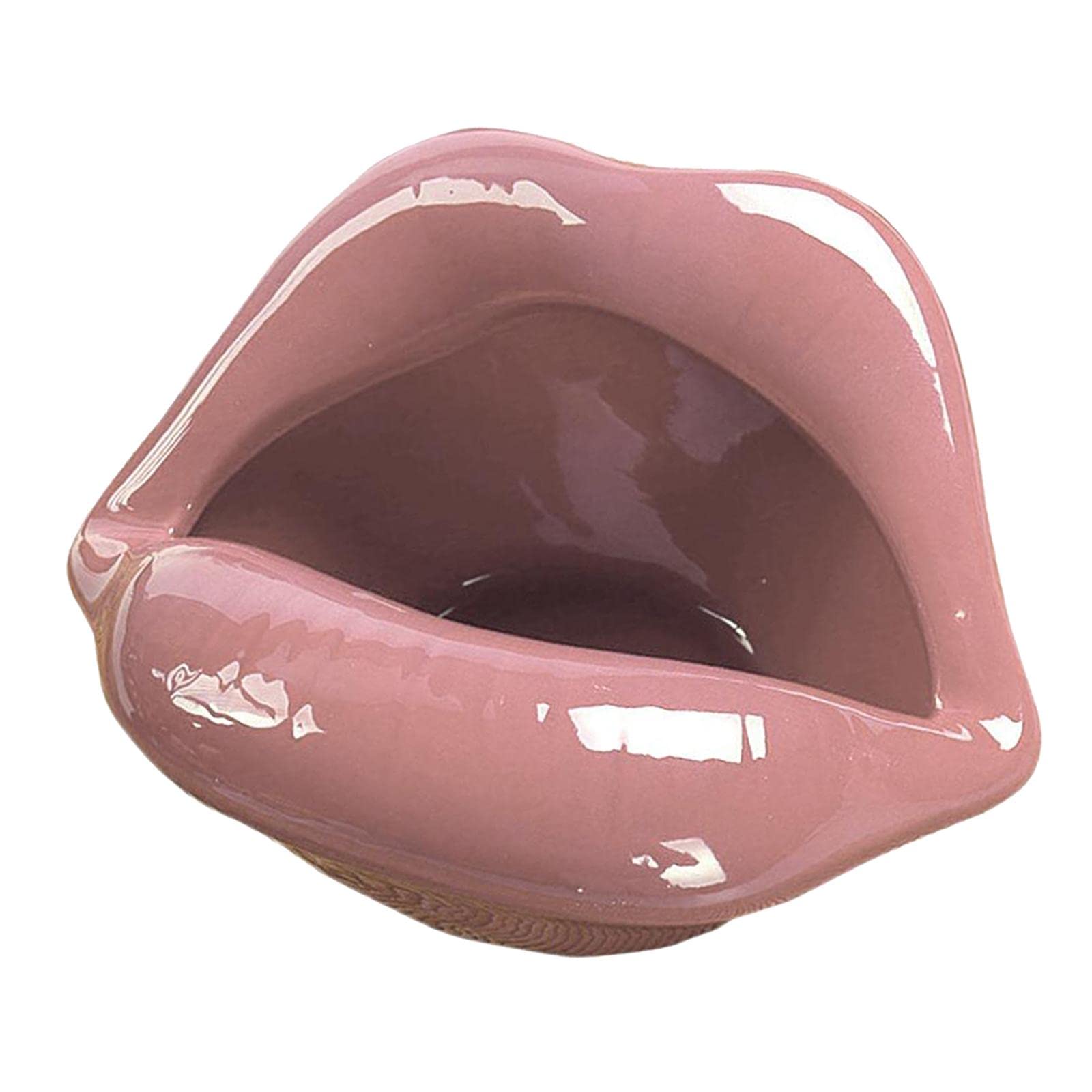 BNF®Pink Ceramic Cigar Ashtray - Cute Lip Shaped Cigarette Holder for Home Decor-image-16
