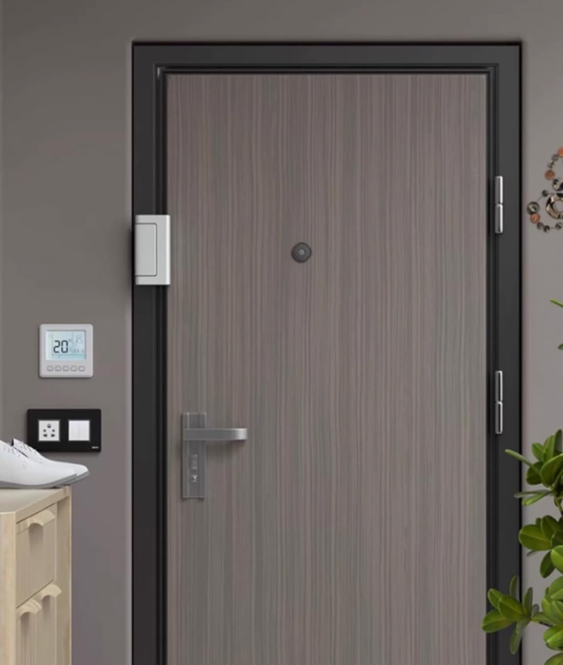 Door Reinforcement Lock Withstands 800lbs of Force Extra Proof Door Lock with 5 Screws