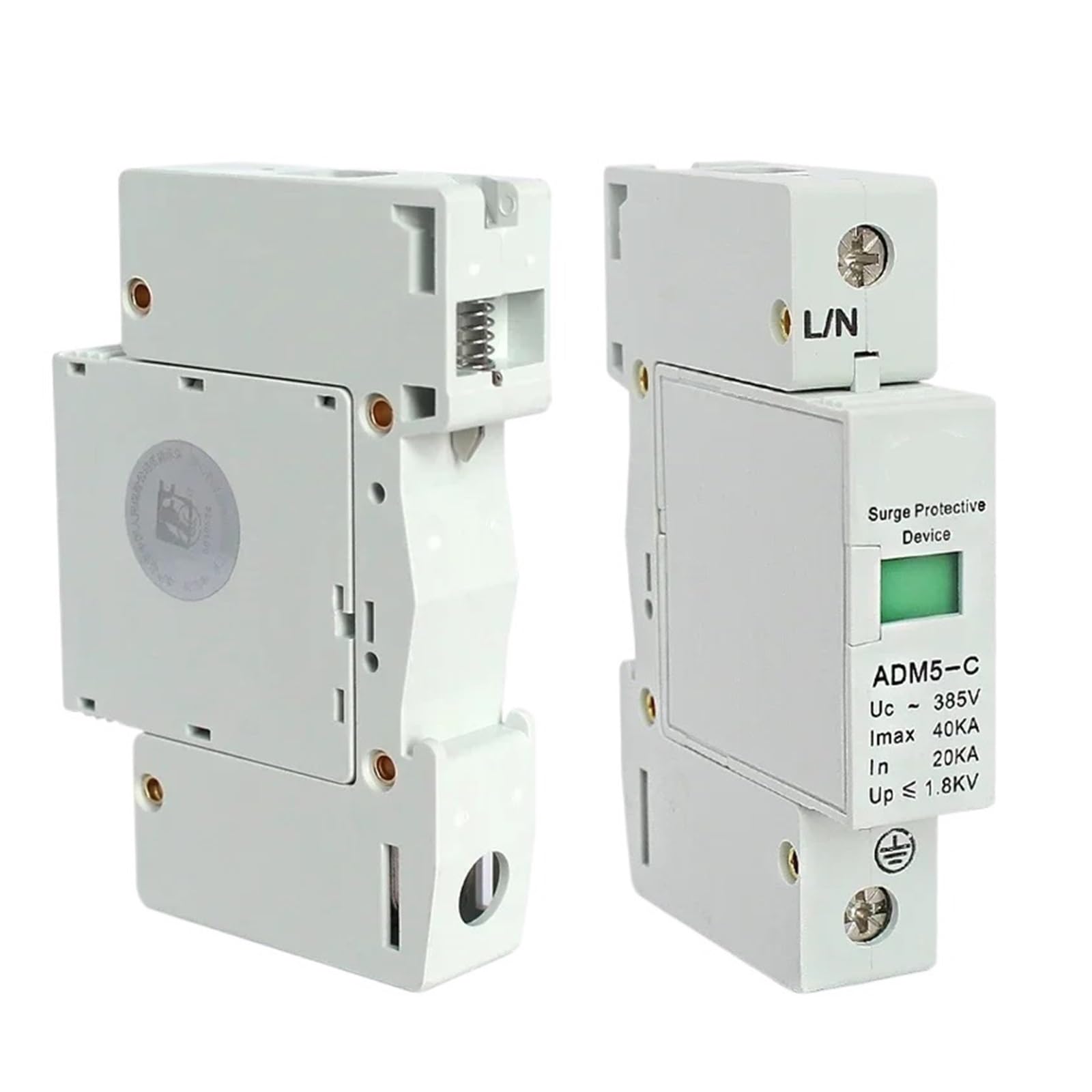Protector contra sobretensiones y pararrayos Dispositivo protector contra sobretensiones 1P 1P382V 10/80KA Dispositivo protector contra sobretensiones doméstico de bajo voltaje Pararrayos doméstico(20