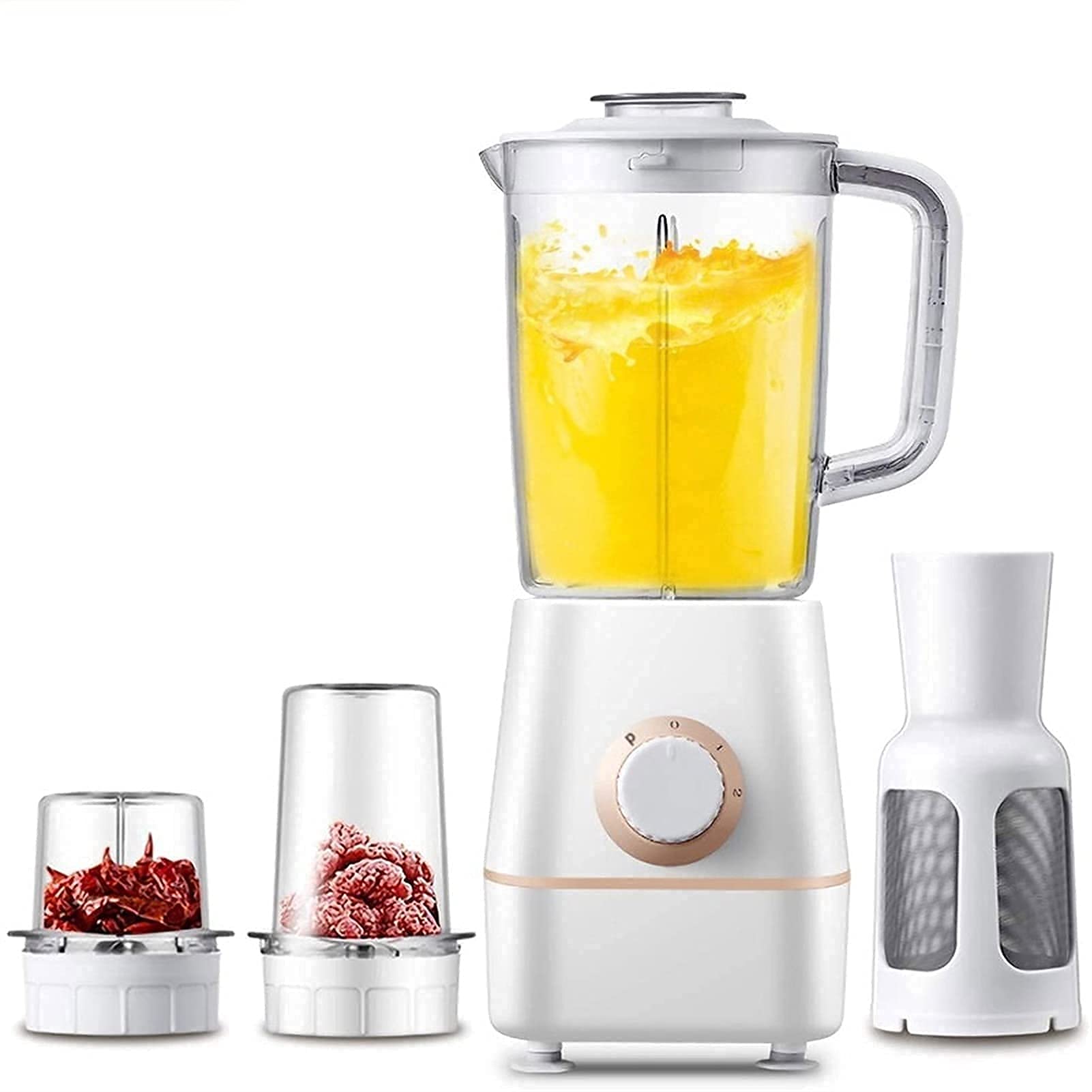 MIIKHI Juicer Machines,Slow Masticating Juicer with Ceramic Auger,Anti-drip Mouth,Cold Press Juicer for Fruits and Vegetables Juice
