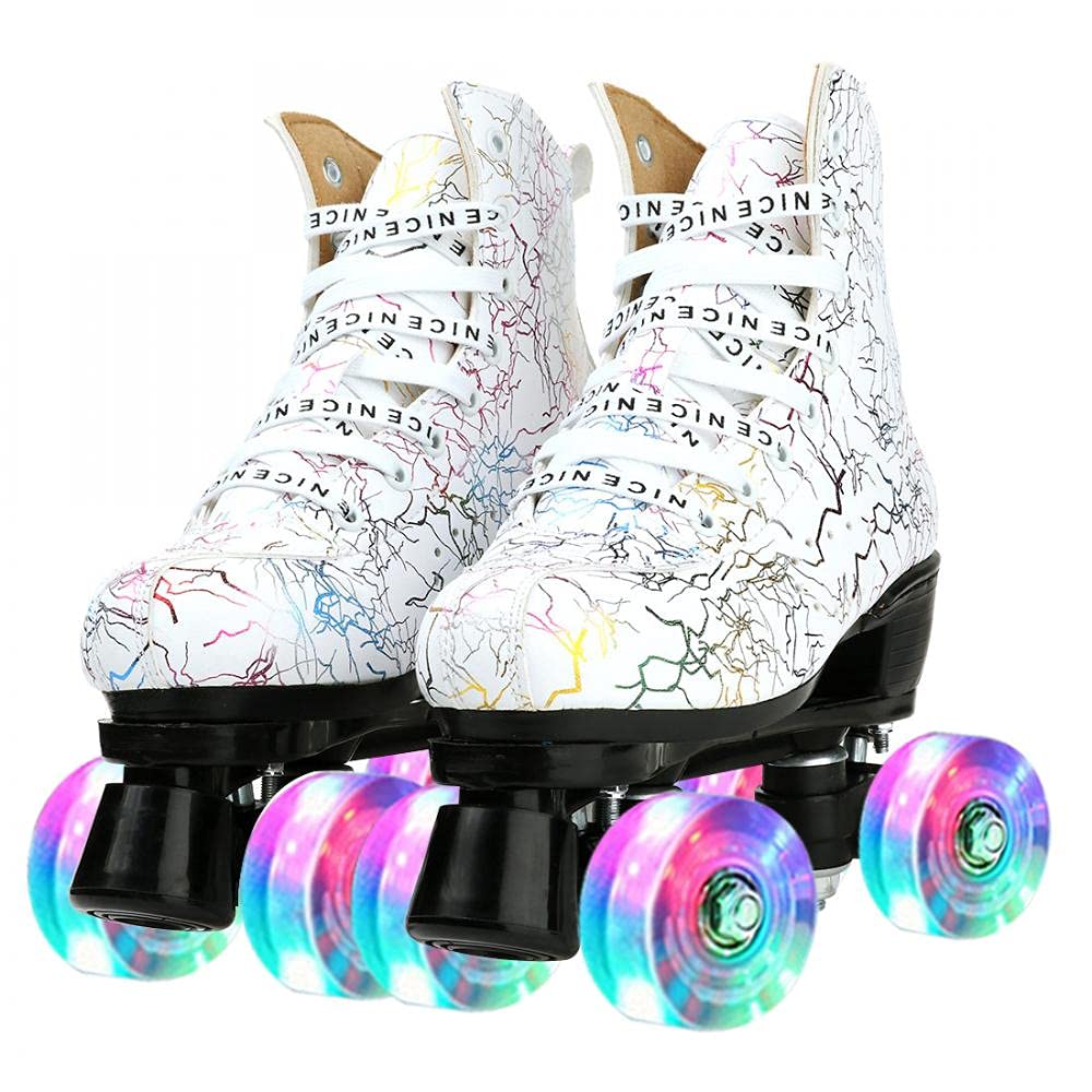 Buy MilkyWay Unisex Roller Skates Double Row Four Wheels Hightop