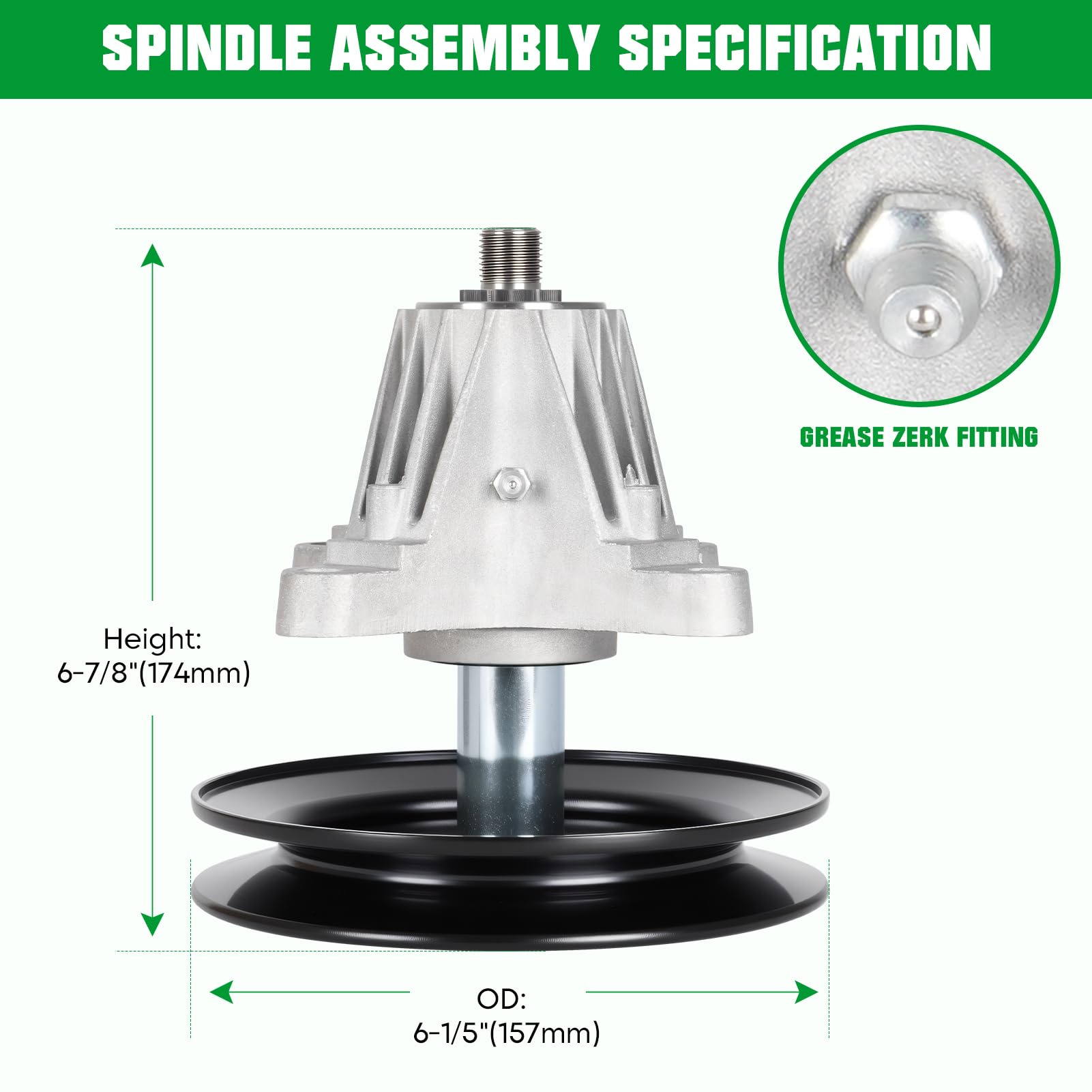 Amazon.com : 618-04822 Spindle Assembly Fits for 42 Inch Deck fit