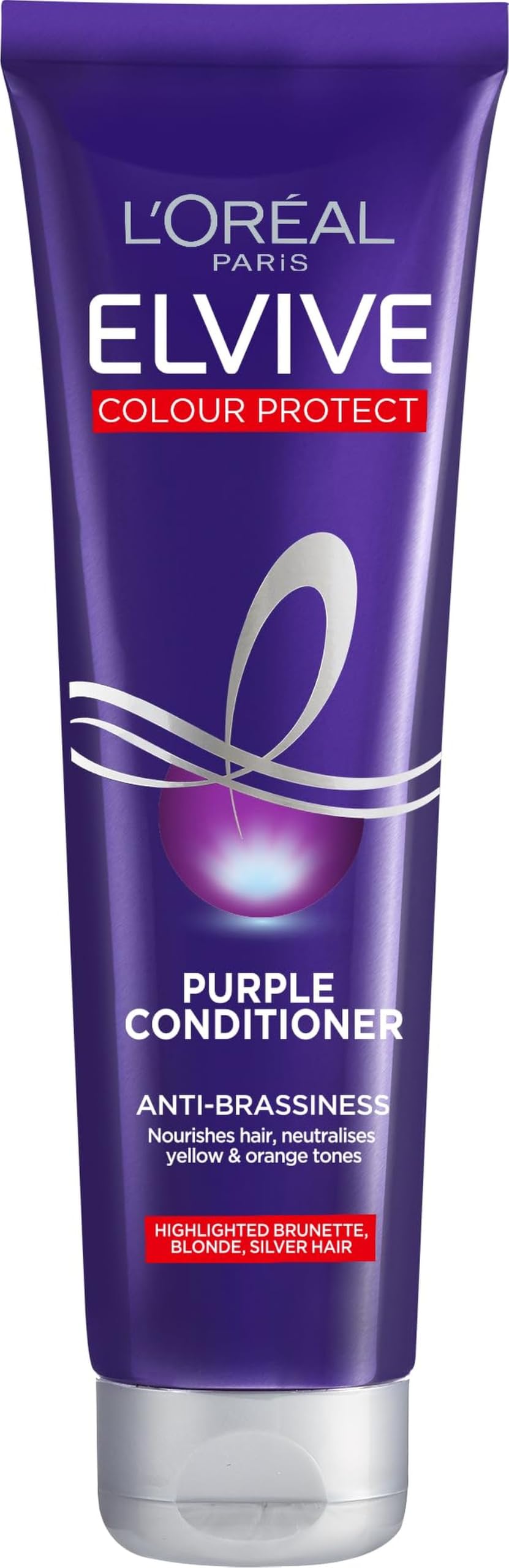 L'Oreal Paris Elvive Colour Protect Purple Anti-Brasiness Conditioner 150ml